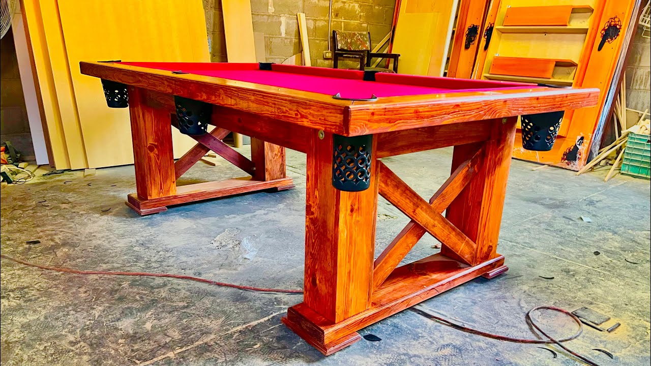 Así es como fabrique esta mesa de billar, te muestro el paso a paso