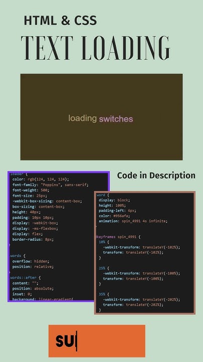 Text Loading Animation Using HTML & CSS – Smooth & Simple! #htmlcss # ...