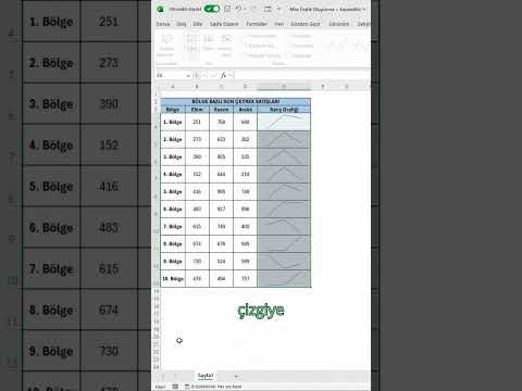 Excel'de Mini Grafik