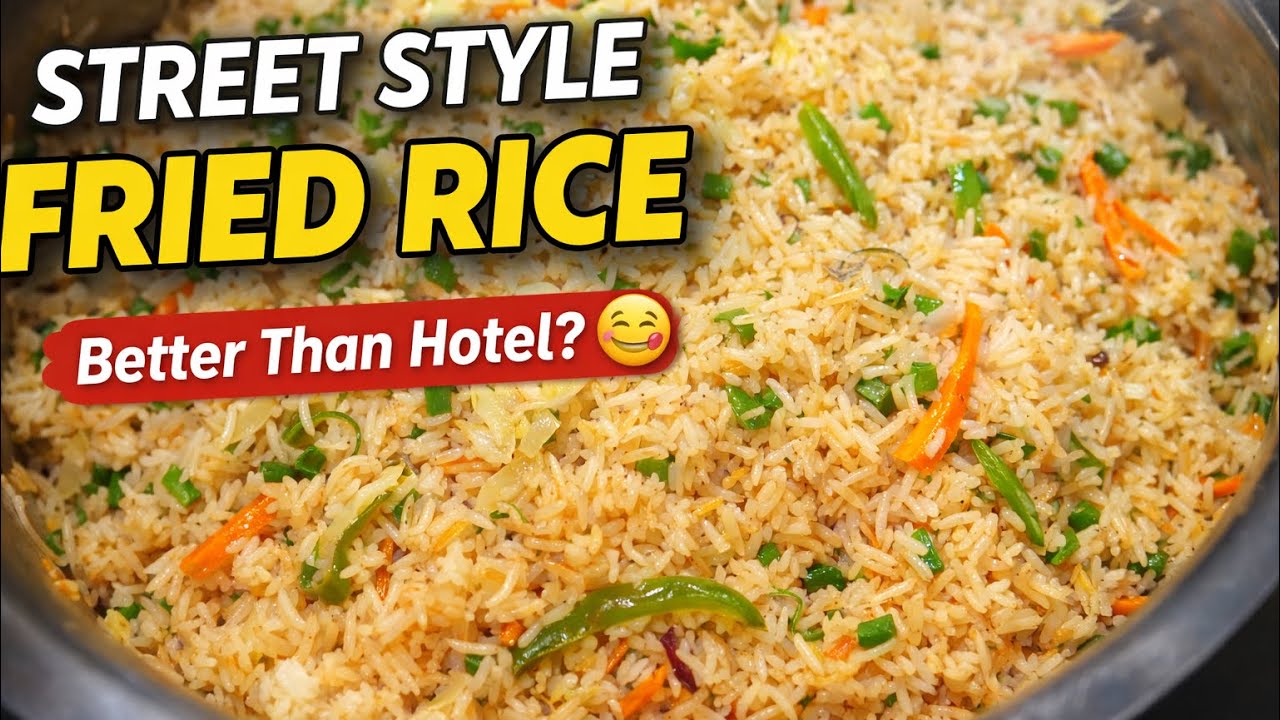 Street Style Fried Rice 🔥 Better Than Hotel? | Easy 15 Min Recipe 😋