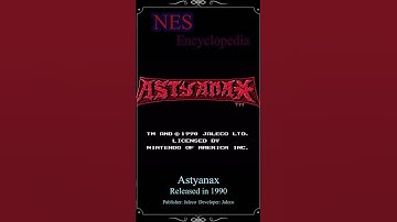 NES Encyclopedia - Astyanax - Released 1990 #NESencyclopedia #nes #retrogaming