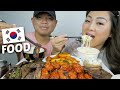 KOREAN FOOD *SPICY RABOKKI, L.A GALBI, CORN CHEESE &amp; DAKGANGJEONG Mukbang With Hubby | N.E Let&#39;s Eat