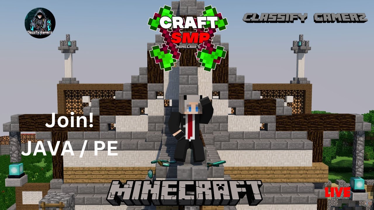 Minecraft Live Stream || Join! Public Survival Java / Pe Smp || - YouTube