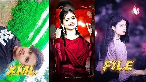 SAREE KE FALL SA 🔰 🥵 || New Trending Song Xml File 💖 || XML Presets Alight Motion 😍