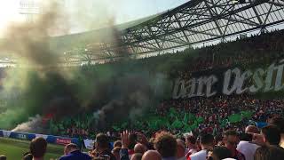 100ste Bekerfinale, AZ - Feyenoord | Sfeeractie Stadiontribune (Feyenoord kant)