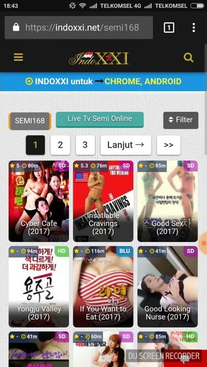 Cara Akses Film Semi di IndoXXI Menggunakan Browser / Website