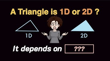 Is a Triangle 1D or 2D? | Hidden Geometry Explained