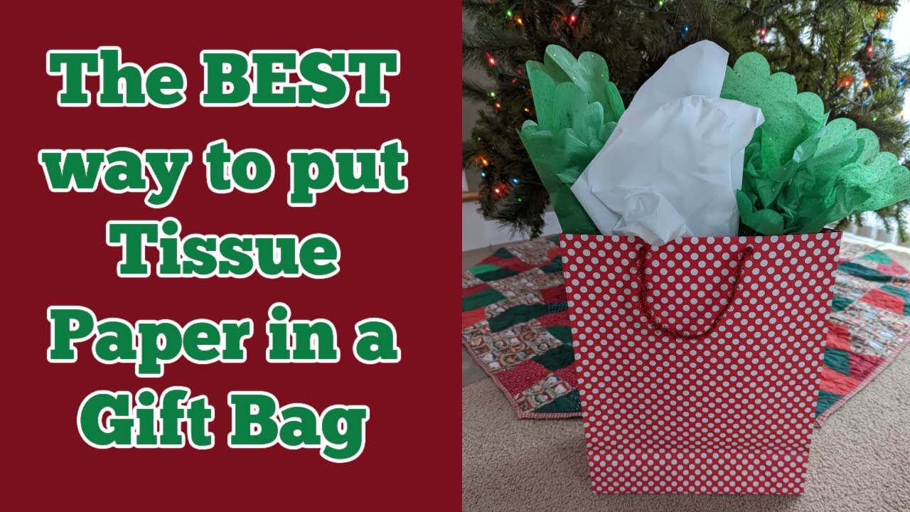 Giftology Video: How to Put Tissue Paper in a Gift Bag