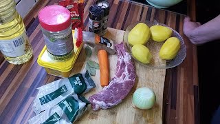 Тушёные макароны, картофель с мясом! Невероятно вкусно!! Быстрый ужин.