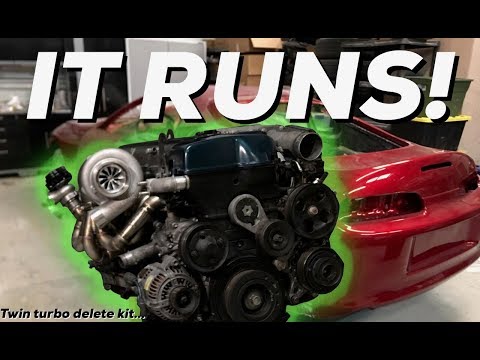 2JZGTE VVTI for the MKIV Toyota SUPRA RUNS! Wiring how to