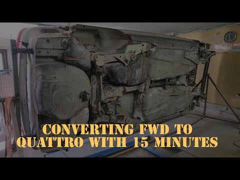 Audi 80 B4 FWD to QUATTRO conversion | Wolf Garage