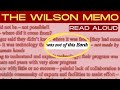 The entire eric davis  admiral wilson ufo memo read aloud