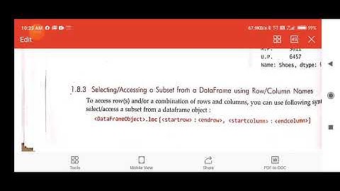 accessing elements of data frame by Dr Surya Pratap Singh