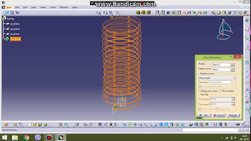 CATIA v5 Creation of a spring using Generative Shape Design