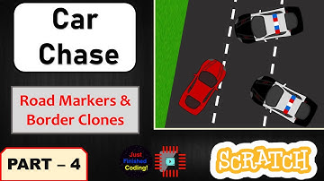 Car Chase - Part 4 | Scratch 3.0 Tutorial | Just Finished Coding!