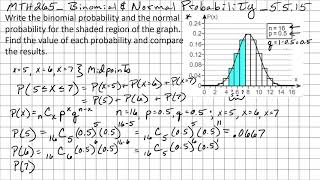 Stats_Binomial and Normal Probability_5.5.15, Part 1