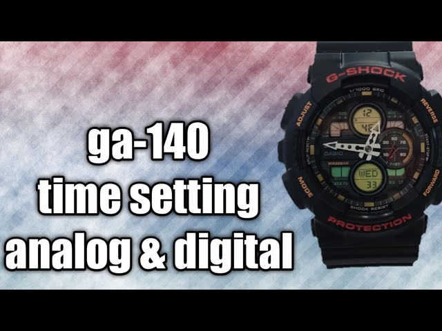 setting jam analog g shock