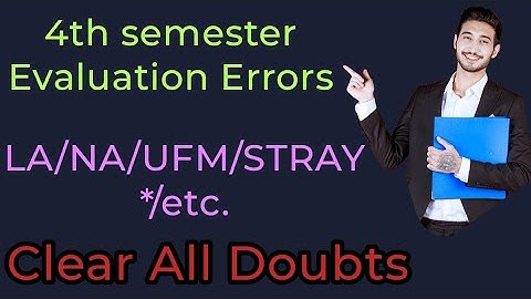 Evaluation Status Error 6th sem