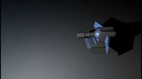Blender 3D Project : Ion Cannons, Blue Ion Cannon Test 1.1