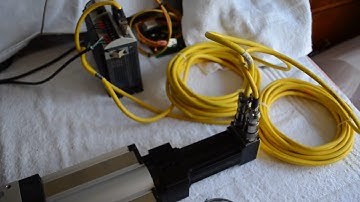 Parker 406300XRMS Actuator, SM233AE Servo, GV-L3E (Mach3 Test)