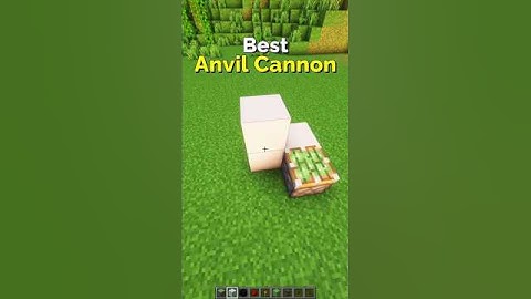 How to Make an Anvil Cannon in Minecraft – Redstone | CupSapling #minecraft #shorts #redstone