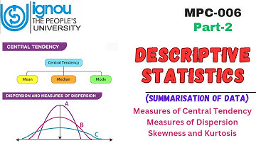 Descriptive Statistics l Summarisation of Data (MPC-006)