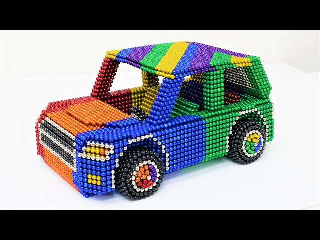 磁気ボールだけでSUVの車つくってみた Magnetic Balls ASMR