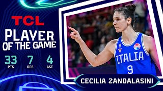Cecilia Zandalasini (33 PTS) | TCL Player Of The Game | Israel v Italy