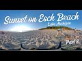 Sunset on Esch Beach Lake Michigan, Pt 8: Sand and Sounds - 8K 360 VR Music Video - Michigan in VR