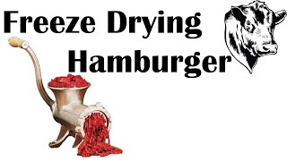 Freeze Drying Hamburger