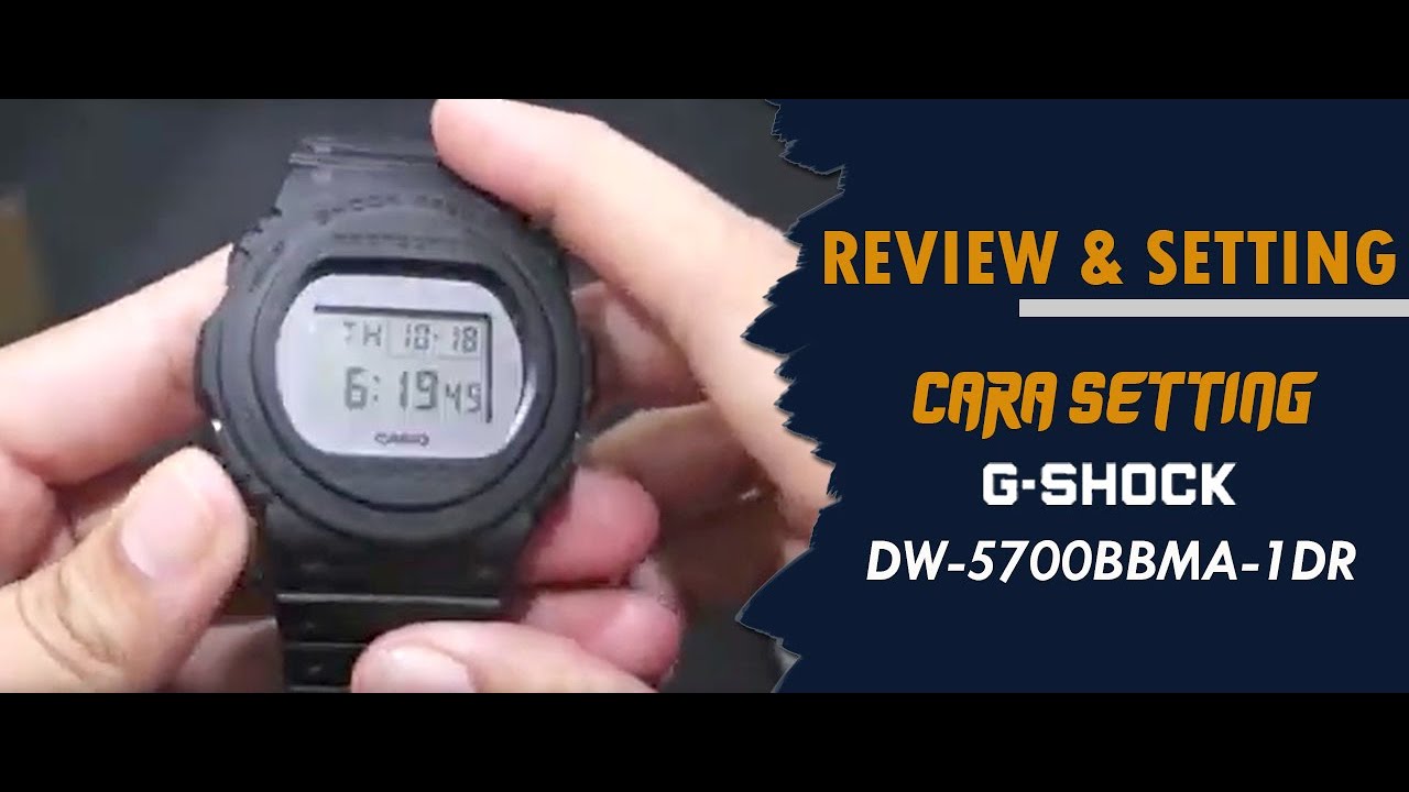 cara setting jam digital g shock dual time