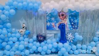 1° Aniversário Da Princesa Verônicazinha Decoração-Tema Frozen  #frozen