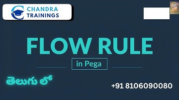 {తెలుగు} FLOW rule-Pega- Regular batches|| Call/WApp +91 8106090080 #pega