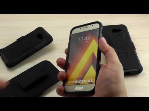 ОБЗОР: Противоударный Чехол-Накладка для Samsung Galaxy A7 SM-A720 2017 года с Подставкой и Кобурой