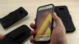 ОБЗОР: Противоударный Чехол-Накладка для Samsung Galaxy A7 SM-A720 2017 года с Подставкой и Кобурой ОБЗОР: Противоударный Чехол-Накладка для Samsung Galaxy A7 SM-A720 2017 года с Подставкой и Кобурой
