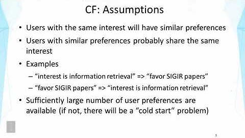 DATA MINING   2 Text Retrieval and Search Engines   Lesson 6 7 Recommender Systems Collaborative Fil