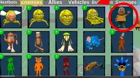 Sandbox in space unlocked all free cool characters tung tung sahur all monsterschasing nextbots