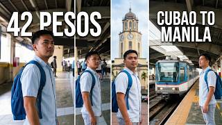 I Went to Manila City Hall From Cubao Using Only The Trains Metro Manila Philippines