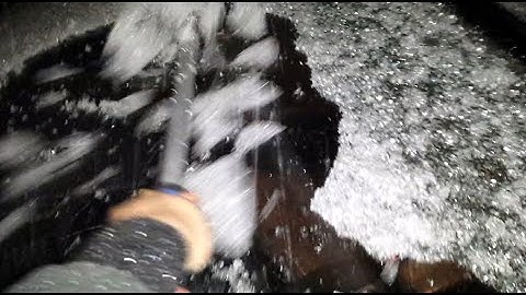 Encased In Ice! POV Scraping Ice Off My Car