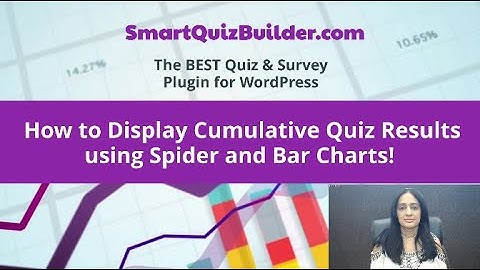 How to Display Cumulative Quiz Results using Spider and Bar Charts - Using Smart Quiz Builder!