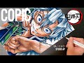 【鬼滅の刃】不死川実弥 描いてみた Kimetsu no Yaiba | Drawing Shinazugawa Sanemi | copic