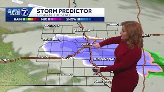 Spotty Showers Monday, Overnight Snow For Omaha Area