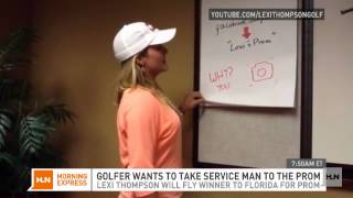 Pro-golfer to military men: Be my prom date!