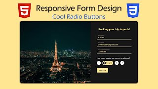 Responsive Form Design with HTML & CSS - Custom Radio Buttons