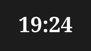 19 Minutes 24 Seconds Countdown Timer