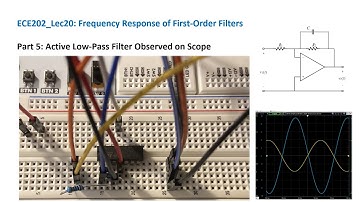 ECE202_Lec20_Part 5 Frequency Response of Active Low-Pass Filter Observed on Scope