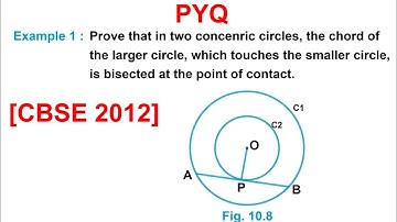 Class 10 Maths Previous Year Question (PYQ) | Circles  Example 1 NCERT Chapter 10