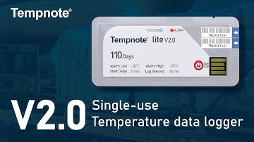 Tempnote V2 Single Use Temperature Data Logger Snippets