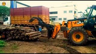 Telehandler Jcb/ loadall 11 meter machine fitted with wood grabbling bucket