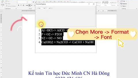 Cách viết công thức hóa học trong word 10 năm 2024